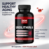Complément alimentaire liposomal antioxydant Urolithin 500mg 60 gélules pour l'âge sain, NAD+ Resvératrol pour adultes - OEM/ODM