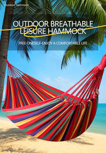 गर्म बिक्री आधुनिक डिजाइन पोर्टेबल आउटडोर शिविर हैममॉक समुद्र तट कैनवास सामग्री कम कीमत पर फोल्डेबल - Product Image 4