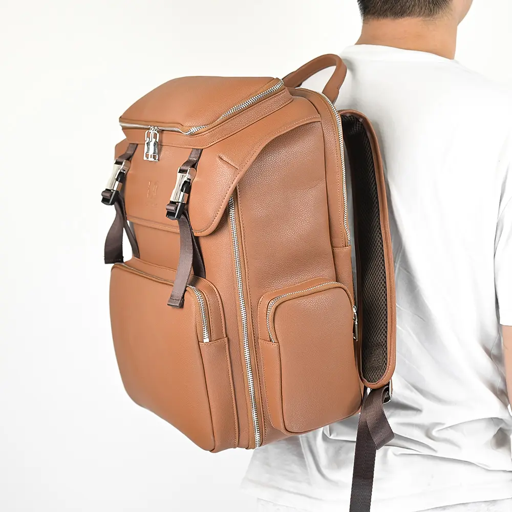 Wholesale new design leather camera bag camera backpack digital