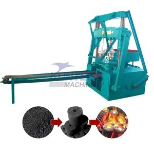 Máquina automática para hacer briquetas de carbón, máquina de briquetas de bolas de compresión de polvo de carbón con transportador, Exportación a Australia