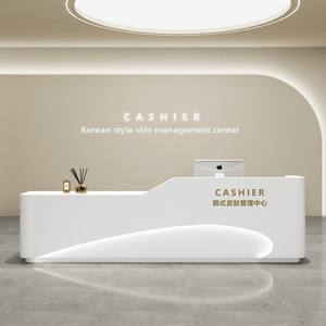 モダンシンプルなウッドラッカーバーカウンター受付美容サロン医療/歯科クリニック衣料病院学校 - Product Image 4