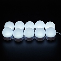Miroir de maquillage LED moderne à intensité variable, tricolore, avec éclairage frontal, ampoule LED IP44, lampe miroir à éclairage frontal
