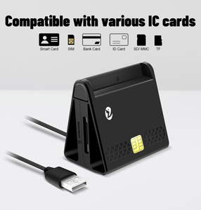 Lecteur de cartes ZOWEETEK tout-en-un SD TF SIM 4 en 1, lecteur de cartes à puce IC ID USB 2.0 CAC SIS EMV pour Windows/<span class=keywords><strong>Mac</strong></span> OS - Product Image 3