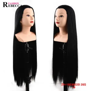Rebecca human hair 28inch mannequin head with shoulders hot sale mannequin head female