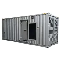Générateur diesel de type conteneur 1500 kW, groupe électrogène en conteneur ISO, résistant aux intempéries, 50 Hz/60 Hz, pour l'alimentation en énergie des chantiers de construction et des sites isolés