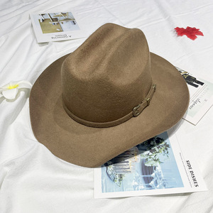 Sombrero <span class=keywords><strong>de</strong></span> Vaquero <span class=keywords><strong>de</strong></span> Ala Ancha <span class=keywords><strong>de</strong></span> Fieltro <span class=keywords><strong>de</strong></span> Lana 100% Australiana <span class=keywords><strong>de</strong></span> Alta Calidad, Listo para Enviar, para Hombres, Ideal para Viajes, Negocios y Actividades al Aire Libre - Product Image 3