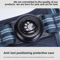 Harnais pour chien en nylon respirant anti-traction avec couvercle de localisateur lumineux et anneau en D métallique – Sûr pour les promenades nocturnes et les voyages en voiture