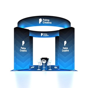 Nouvelle conception de stand d'exposition, impression personnalisée, promotion, stand d'exposition en aluminium pour salons professionnels, murs d'arrière-plan publicitaires - Product Image 5