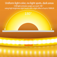 Bande LED COB flexible DC12V/24V 5m/rouleau 10m/rouleau 9W/M Ra90 CE RoHS 8mm 5mm IP20 3000K 4000K 6000K