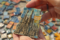 Vente promotionnelle Aimant de réfrigérateur en résine 3D personnalisé populaire de Barcelone et aimant de réfrigérateur Souvenir touristique