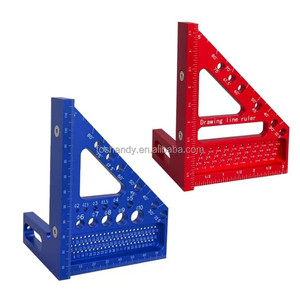 22.5-90 degrés multifonctionnel charpentier travail du bois outil de mesure trou carré règle de traçage pour bricolage OEM personnalisable - Product Image 2