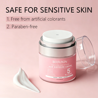 Crème Visage Blanchissante 5 en 1 Correcteur de Taches Sombres Vitamine C Niacinamide Collagène Anti-Âge Éclaircissant Soin de la Peau Crème Visage