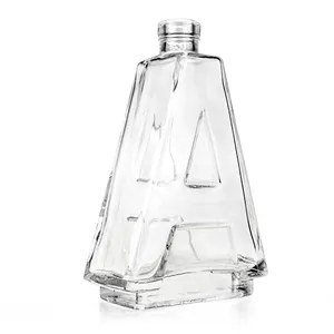 Premium Letter A B S W-Vormige Lege Alcohol Tequila Brandewijn Whisky Glazen Flessen Op Maat 750Ml Wodka Spirit Glazen Drankflessen