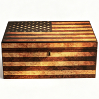 CIGARLOONG Humidor à cigares vintage en cèdre, capacité 120 cigares, avec hygromètre et humidificateur intégrés, boîte de rangement premium pour cigares