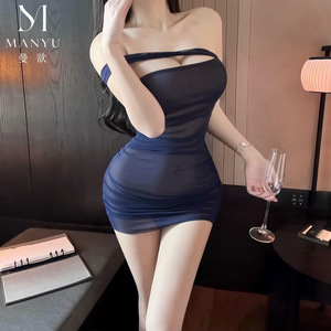 Manyu New Sexy Lingerie, Sexy Strapless Hot See-Through Bodycon Skirt, Lightweight See-Through Mature Woman Uniform 9602 - Product Image 2