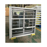 Diseño moderno Nuevo PVC Huracán Impacto Deslizante Ventanas de vidrio tintado Pantalla plegable Función antirrobo Persiana horizontal Plástico