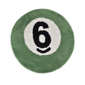 Skymoving New Design Machine Washable 24" Size Colorthesports 6 Ball Bathroom <strong>Mats</strong> <strong>Green</strong> Round <strong>Bath</strong> Rugs Microfiber <strong>Bath</strong> <strong>Mats</strong> - Product Image 6