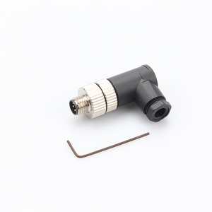 M8 lắp ráp cáp thông tin liên lạc 2P 3P 4P 5P 6P cảm biến <span class=keywords><strong>A</strong></span> B D mã ổ cắm cắm 90 độ khuỷu tay lắp ráp nối hàn vít - Product Image 6