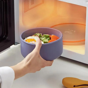 Circular silicone <b>lunch</b> <b>box</b> 700ml large capacity microwave heated silicone fresh-keeping <b>box</b> snack salad bento <b>box</b> - Product Image 6