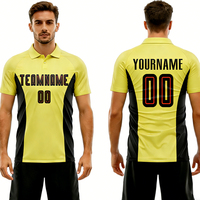 Kaos Polo Kerja Kasual Sublimasi Custom Low Moq, Jersey Sepak Bola Polos, Kaos Polo Golf Pria Wanita Bahan Polyester