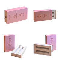 Boîte cadeau coulissante pour parfum avec gaufrage, pelliculage mat et insert en éponge – Personnalisable, écologique, matériaux recyclés, rigide haut de gamme