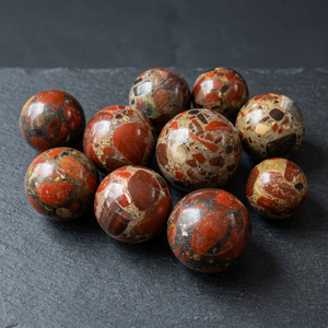 Red Spotted Agate Ball Wholesale Carved Feng Shui <b>Spheres</b> From Europe Healing Reiki Home Decor Business Gift Angel Theme - Product Image 3