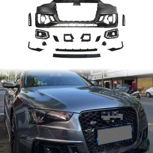 Kit Carrozzeria Anteriore per <span class=keywords><strong>Audi</strong></span> <span class=keywords><strong>A5</strong></span> B8 S5 2012-2016 Aggiornamento Stile RS5 2017-2019 <span class=keywords><strong>Paraurti</strong></span> Auto Nero Lucido con Gruppo <span class=keywords><strong>Paraurti</strong></span> Anteriore - Product Image 1