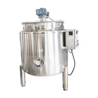 Homogénéisateur à glace à grande vitesse refroidi par acier, type de réservoir de mélange émulsifiant, machines industrielles de dispersion et de dissolution