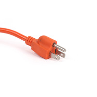 Câble d'alimentation américain Rallonge d'alimentation américaine à 3 broches 3M 3 prises de courant multiprise noire Câble de prise américaine