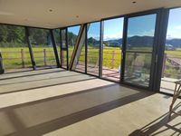 Maison mobile écologique moderne à ossature en A, alimentée à l'énergie solaire, préfabriquée en acier, isolée, villa modulaire 1-2 chambres, Airbnb Europe