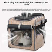 Sac à dos multifonctionnel pour animaux de compagnie à fixation avant pour vélo, service OEM ODM avec sangles de sécurité, sac à dos confortable pour animaux de compagnie