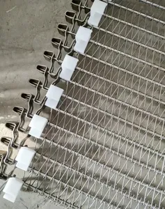 Quick freezing tower cooling mesh belt stainless steel wire mesh spiral conveyor belt