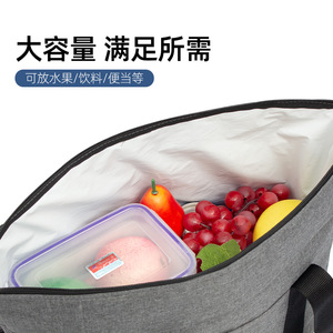 Sacs fourre-tout isothermes grande capacité en tissu Oxford pliable et déformable, stock direct usine, prêts à être expédiés pour le voyage - Product Image 5