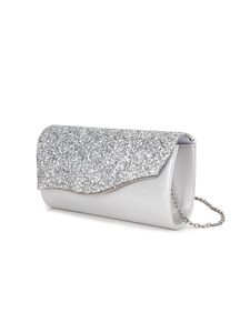 Bolso de Noche Elegante y Brillante con Forma de Sobre Cuadrado de Lujo, Bolso de Mano con Cadena para Mujer, para Fiestas, Bodas, de Alta Gama - Product Image 3