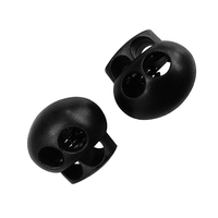 Bouchon de cordon de nez de porc en plastique à double trou Clip à bascule pour bricolage avec fermoir à ressort et serrure à corde pour vêtements et pantalons
