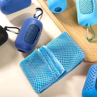 Serviette de sport en microfibre de silicone portable créative à vente chaude, séchage rapide, rafraîchissante, serviette de fitness, techniques de tissage, vente en gros