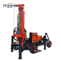 Foreuse de puits d'eau de remorque YK-260 portable avec compresseur d'air et support de pompe à boue