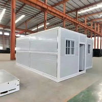 Maison conteneur pliable, maison préfabriquée pliable, acier de qualité supérieure, imperméable, ignifuge, pour dortoir de travailleurs de chantier