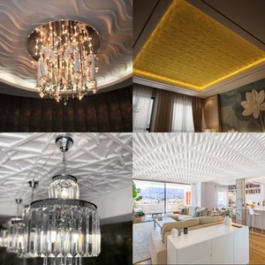 Cielo soffitto prezzo laminato controsoffitto <span class=keywords><strong>in</strong></span> Pvc finto pannello Raso plastica accesso finto <span class=keywords><strong>legno</strong></span> Techo De Pvc bianco Graphic Design quadrato - Product Image 6