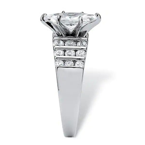 Bague en diamant Q040 en argent sterling 925, coupe marquise, couleur G naturelle, bague de fiançailles pour femme - Product Image 3