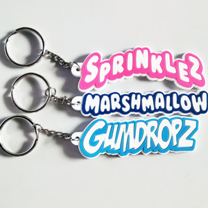 <b>Personalized</b> Promotional Key Chain Custom Sublimation Printing Logo Soft PVC 2D Rubber Gift Item - Product Image 5