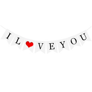 Guirnalda de Banderines con la Frase 'Cásate Conmigo, Te Amo', Decoración para Bodas, Compromisos, Propuestas de Matrimonio, San Valentín - Product Image 3