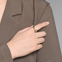 Bague de mariage pour femmes en acier inoxydable de haute qualité, sans décoloration, plaquée or 18 carats, incrustée de zircon de 6 mm, pour couples