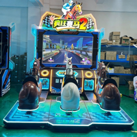 Vente en gros usine Machine de jeu d'arcade simulateur de course de chevaux sportif Royal à monnayeur pour 3 joueurs