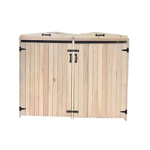 الحديثة الخشب علب تخزين الخشب في الهواء الطلق صندوق تخزين رخيصة فوهة خشبية التخزين