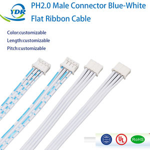 Kabel Pita Datar Biru-Putih Terminal Konektor Seri PH 2.0 MM yang Dapat Disesuaikan - Product Image 1