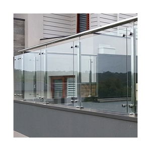 Balustrades en verre en acier inoxydable modernes, clôtures de <span class=keywords><strong>piscine</strong></span> sans cadre, adaptées aux balcons, aux escaliers, aux villas et aux hôtels - Product Image 1