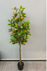 Citronnier Artificiel Hautement Réaliste, Écologique et Durable en Plastique – Inodore, Idéal pour Halloween, Remise de Diplôme, Mariage, Décoration de Noël