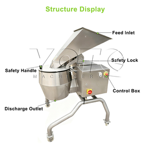 Máquina Cortadora y Trituradora Automática Motorizada de Patatas y Repollo con Gran Entrada 110V/220V - Product Image 3