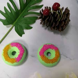 Vente chaude 2026 Fournisseur de bombes de bain Cunke Marque privée Vegan Bio Spa Bombes de bain moussantes effervescentes au sucre en forme de beignets - Product Image 4